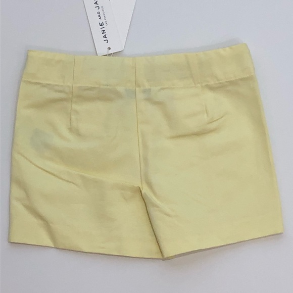 Janie and Jack Toddler Shorts Size 4T Yellow Adjustable Waist - Picture 2 of 7